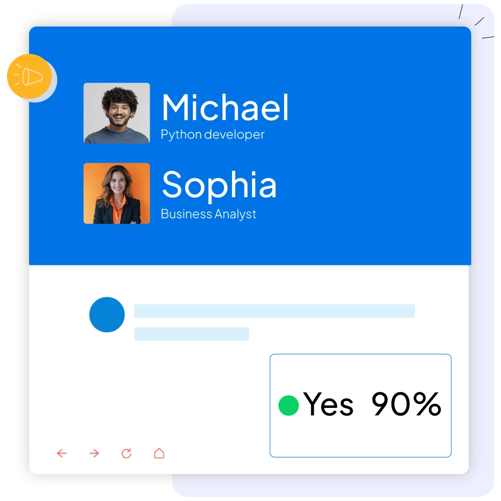 Automated candidate engagement feature